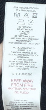 Paul Costelloe Women’s Black Knit Boat Neck Dolman Sleeve Blouse S