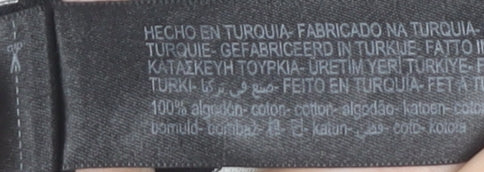 Massimo Dutti Women’s Black Striped Cotton T-Shirt S Crew Neck