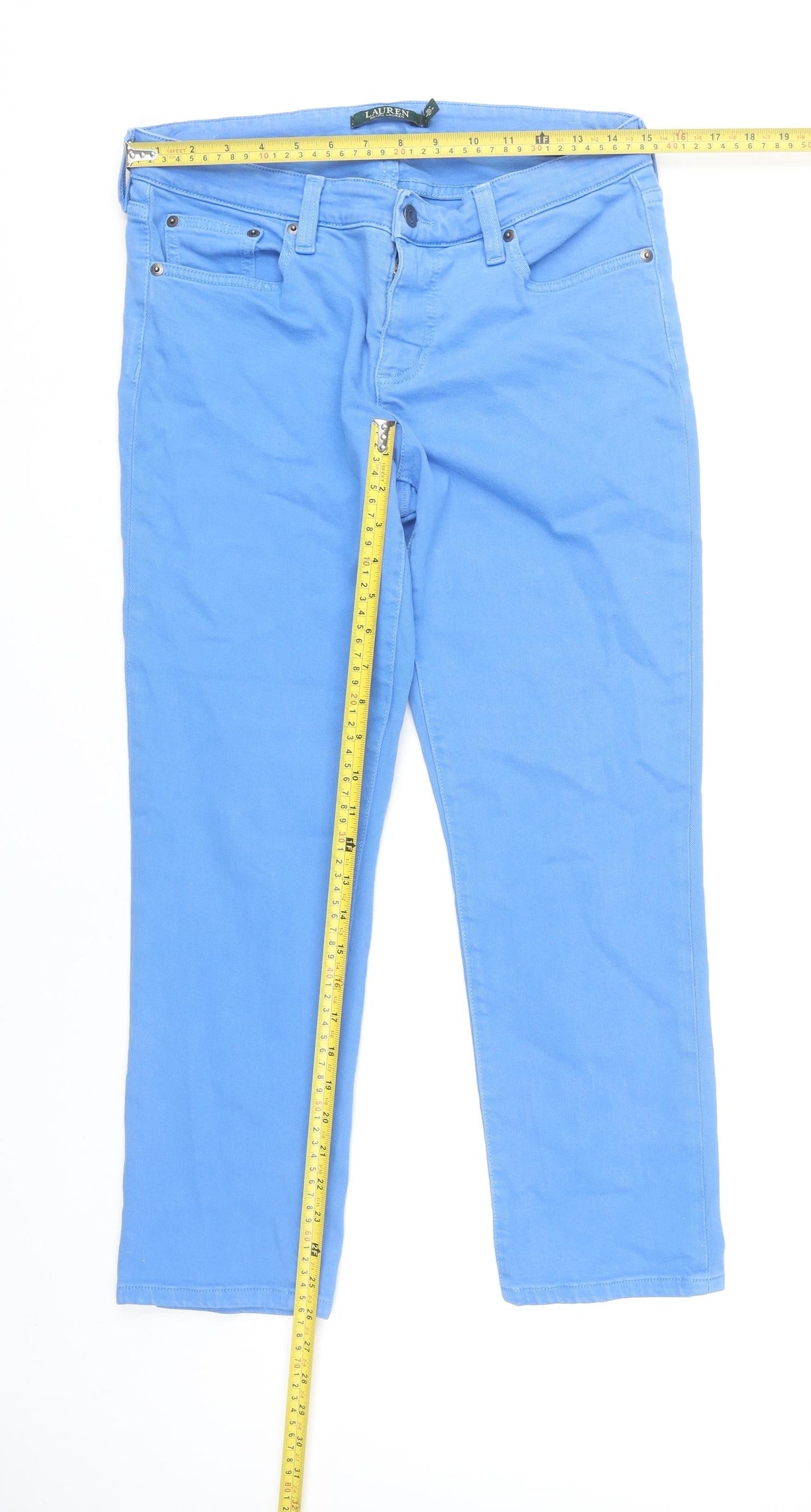Lauren Ralph Lauren Women’s Blue Straight Jeans Size 10 100% Cotton