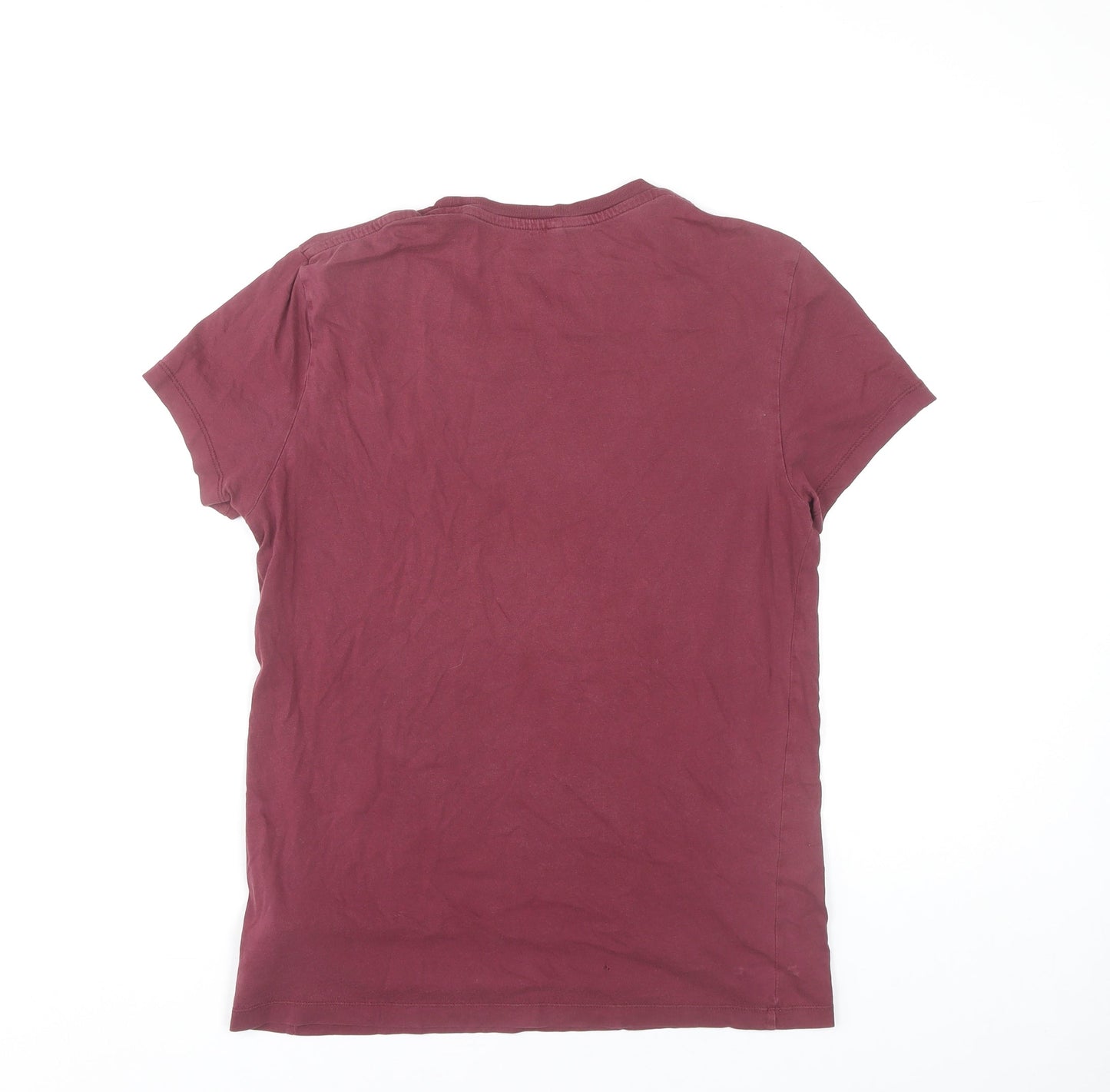 Jack Wills Men's Red Cotton Crew Neck Short Sleeve T-Shirt S