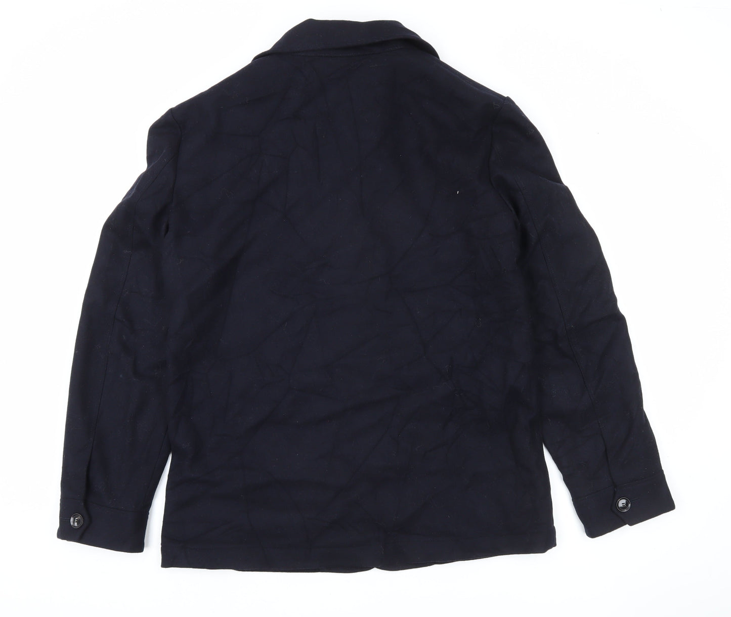 Jaeger Men’s Black L Regular Fit Mid-Length Blazer Jacket