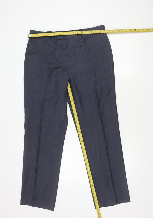 Simon Carter Women’s Grey Wool Blend Dress Pants Size 20 Straight Leg