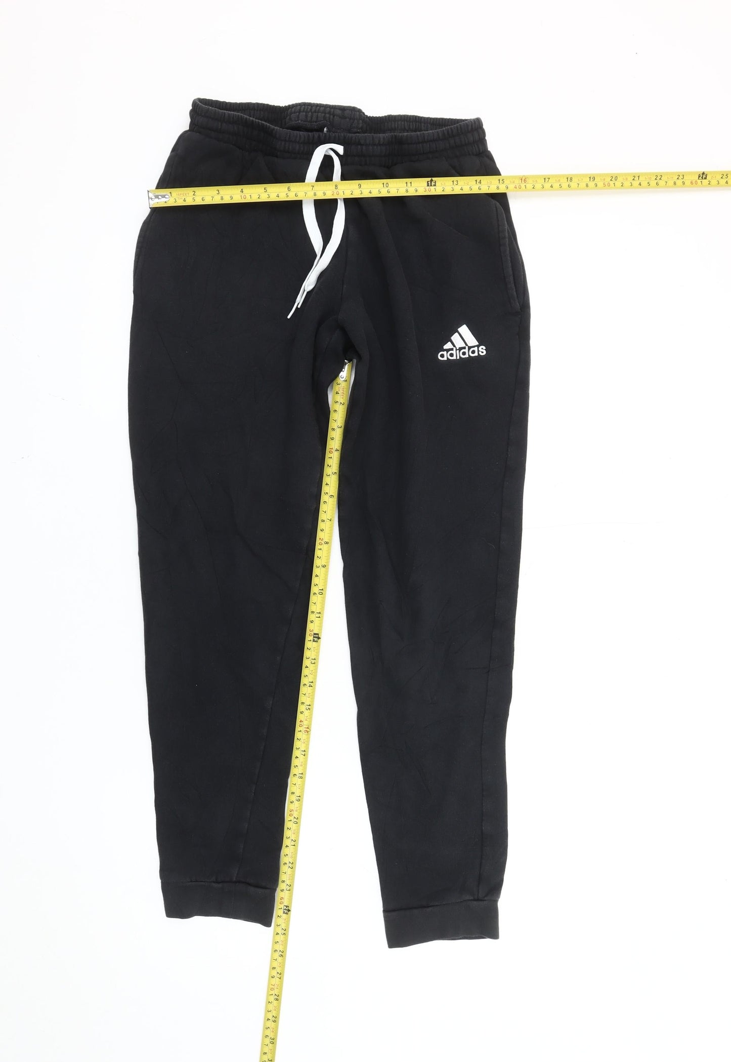 Adidas Men's Black M Joggers Fleece Tapered Sports Trousers
