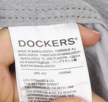 Dockers Men’s Black L Jeans W38 L32 Cotton Denim Zip Fly