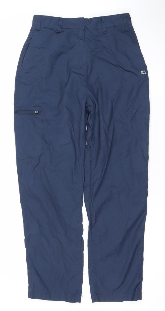 Craghoppers Men's Blue S Cargo Travel Trousers Polyester Cotton