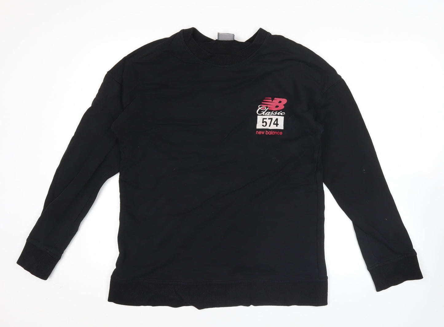 New Balance Men’s Black XL Pullover Sweatshirt Classic 574 Logo