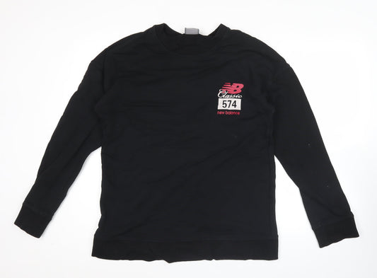 New Balance Men’s Black XL Pullover Sweatshirt Classic 574 Logo