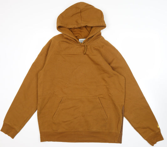 Carhartt Men’s Brown XL Pullover Hoodie Fleece Kangaroo Pocket