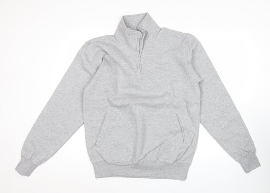 Champion Men’s Grey M Eco Authentic 1/4 Zip Fleece Sweatshirt