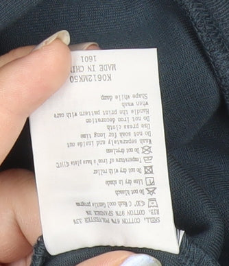 Kappa Men’s Blue Full Zip Hoodie M Graphic Logo Sportswear