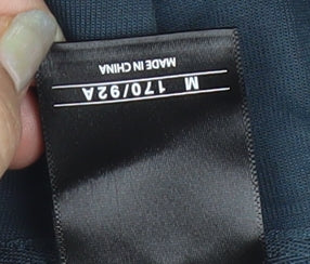 Kappa Men’s Blue Full Zip Hoodie M Graphic Logo Sportswear