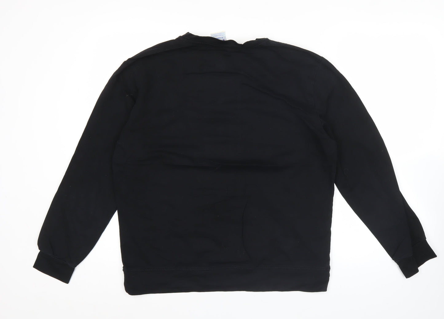 Champion Men's Black XL Pullover Sweatshirt Crew Neck Logo