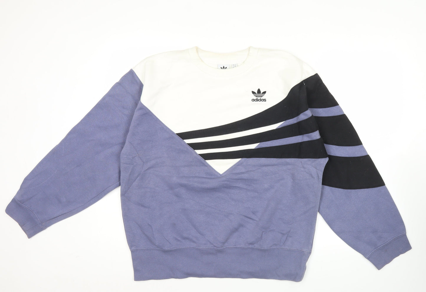 adidas Women's Multicolour Pullover Sweatshirt Size 12 Crew Neck
