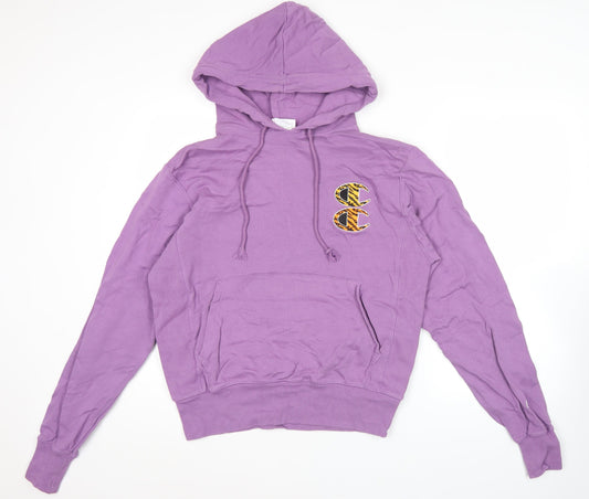 Champion Men’s Purple Graphic Pullover Hoodie S Embroidered Tigers