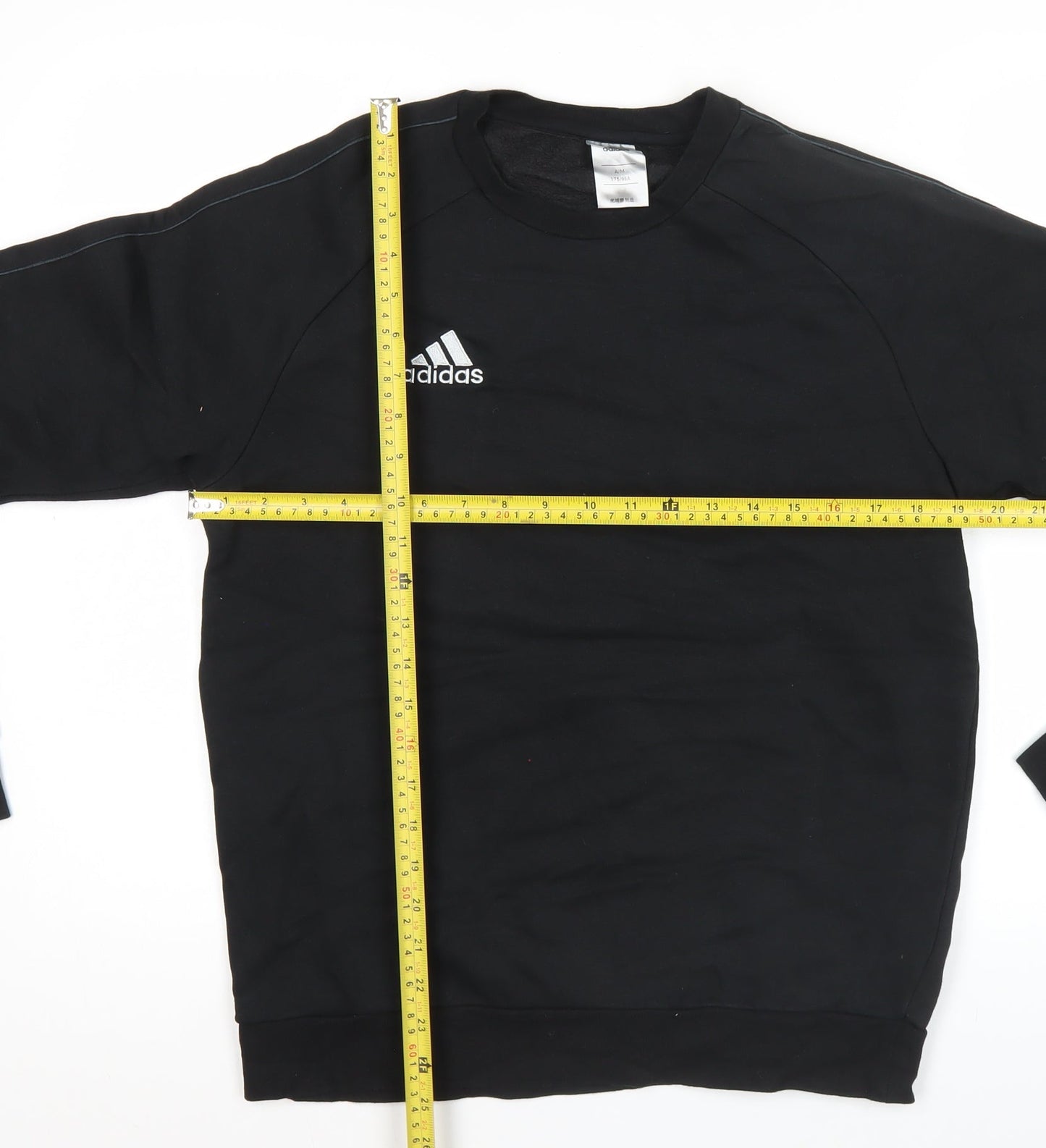 Adidas Men's Black M Pullover Crew Neck Sweatshirt Fleece