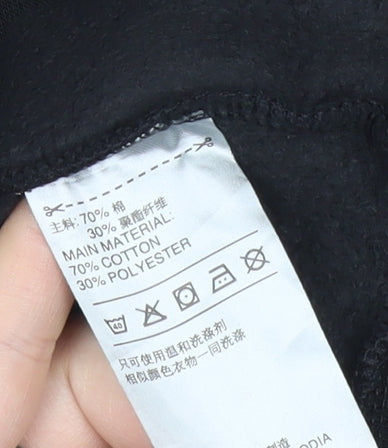 Adidas Men's Black M Pullover Crew Neck Sweatshirt Fleece