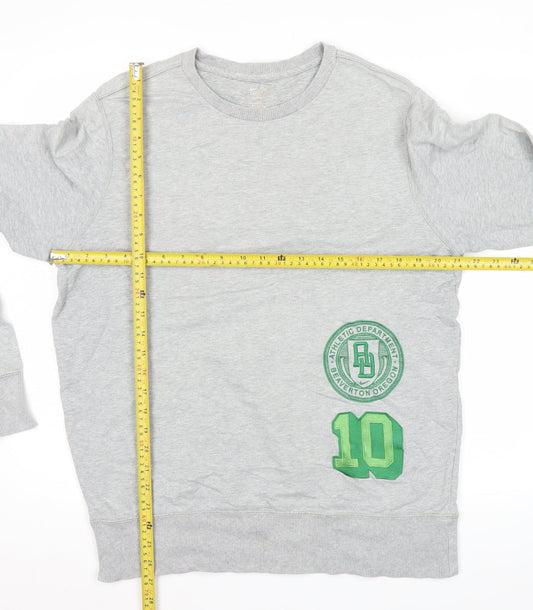 Nike Men's Grey XL Pullover Sweatshirt Crew Neck Graphic Print