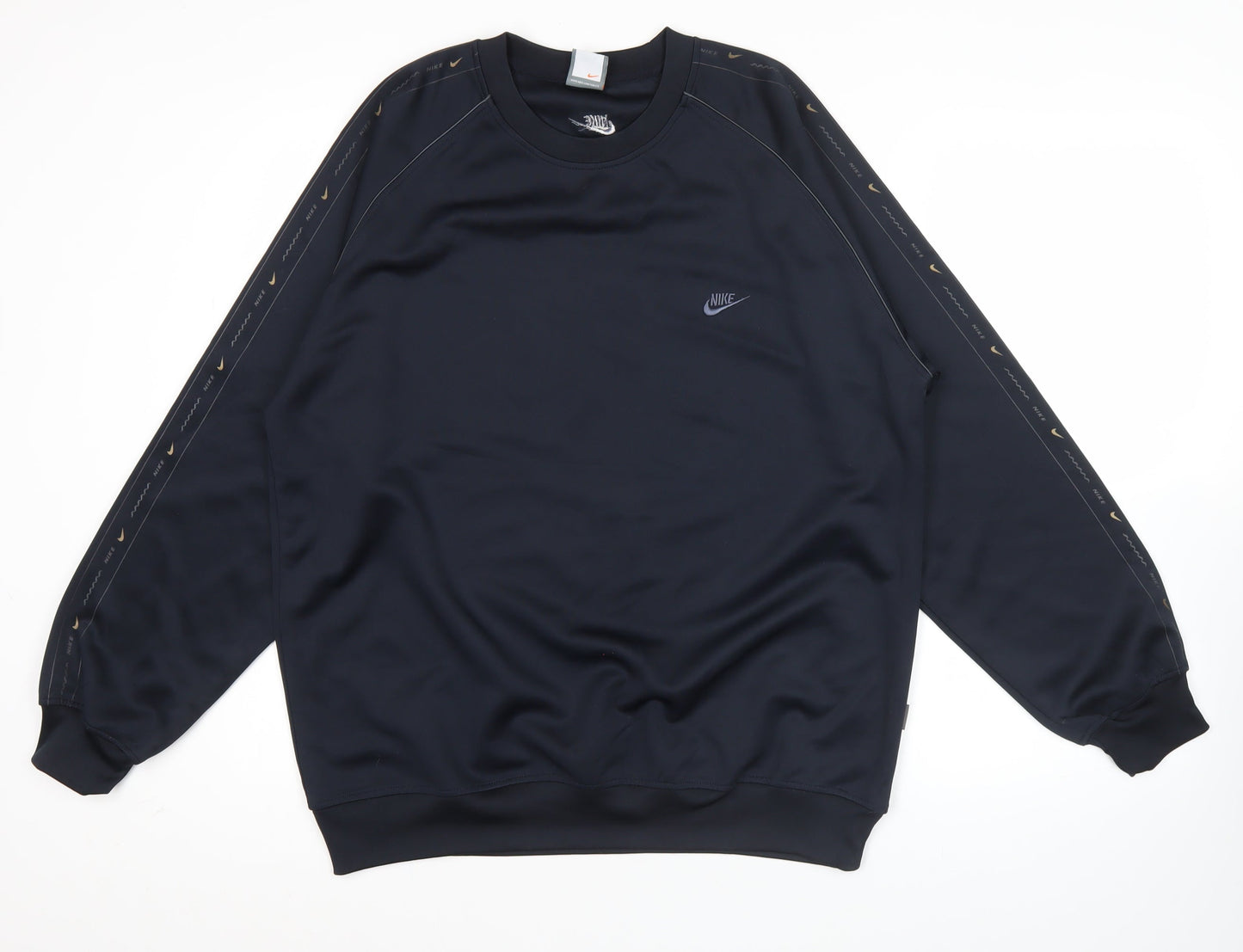 Nike Men's Blue 2XL Pullover Sweatshirt Crew Neck Logo Jersey