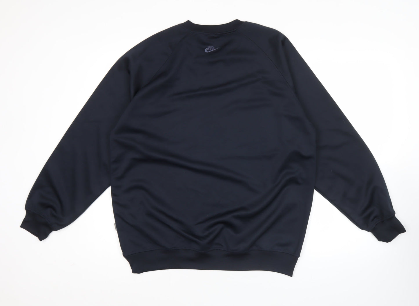 Nike Men's Blue 2XL Pullover Sweatshirt Crew Neck Logo Jersey