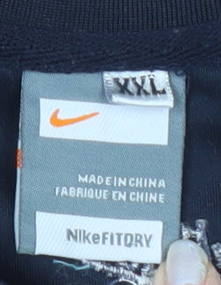 Nike Men's Blue 2XL Pullover Sweatshirt Crew Neck Logo Jersey
