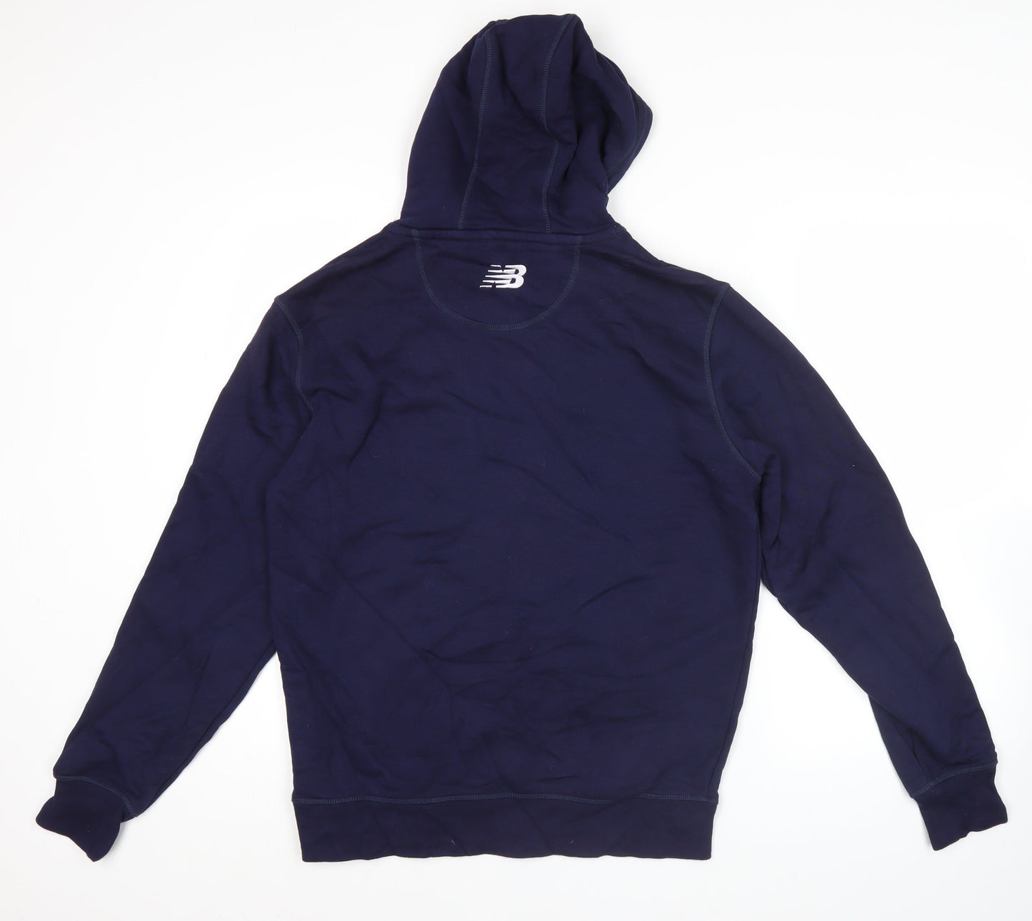 New Balance Men’s Blue Pullover Hoodie M Logo Sportswear