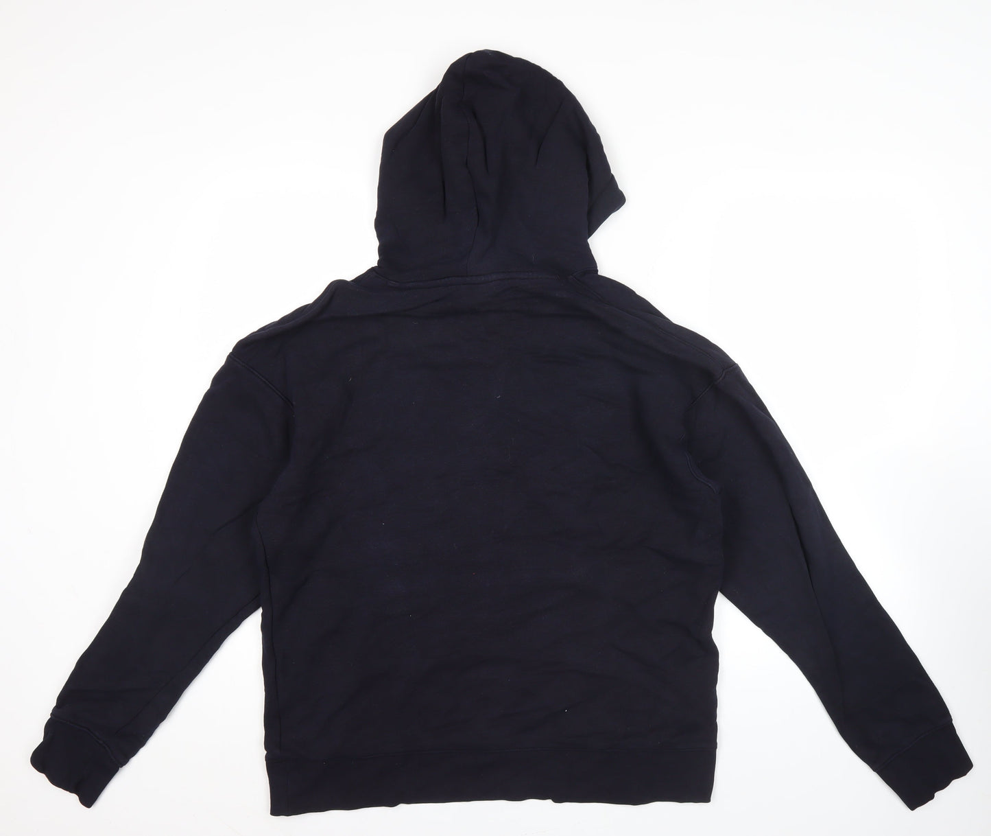 Nike Men's Blue Pullover Hoodie L Logo Sportswear Fleece