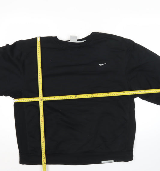 Nike Men’s Black 2XL Dri-FIT Pullover Sweatshirt Crew Neck