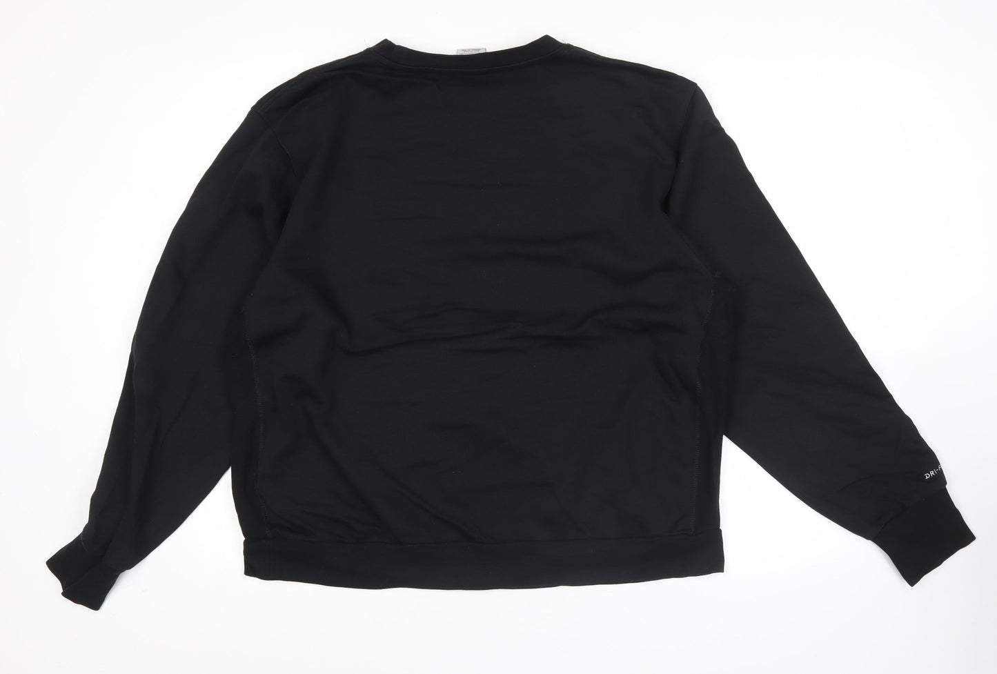 Nike Men’s Black 2XL Dri-FIT Pullover Sweatshirt Crew Neck