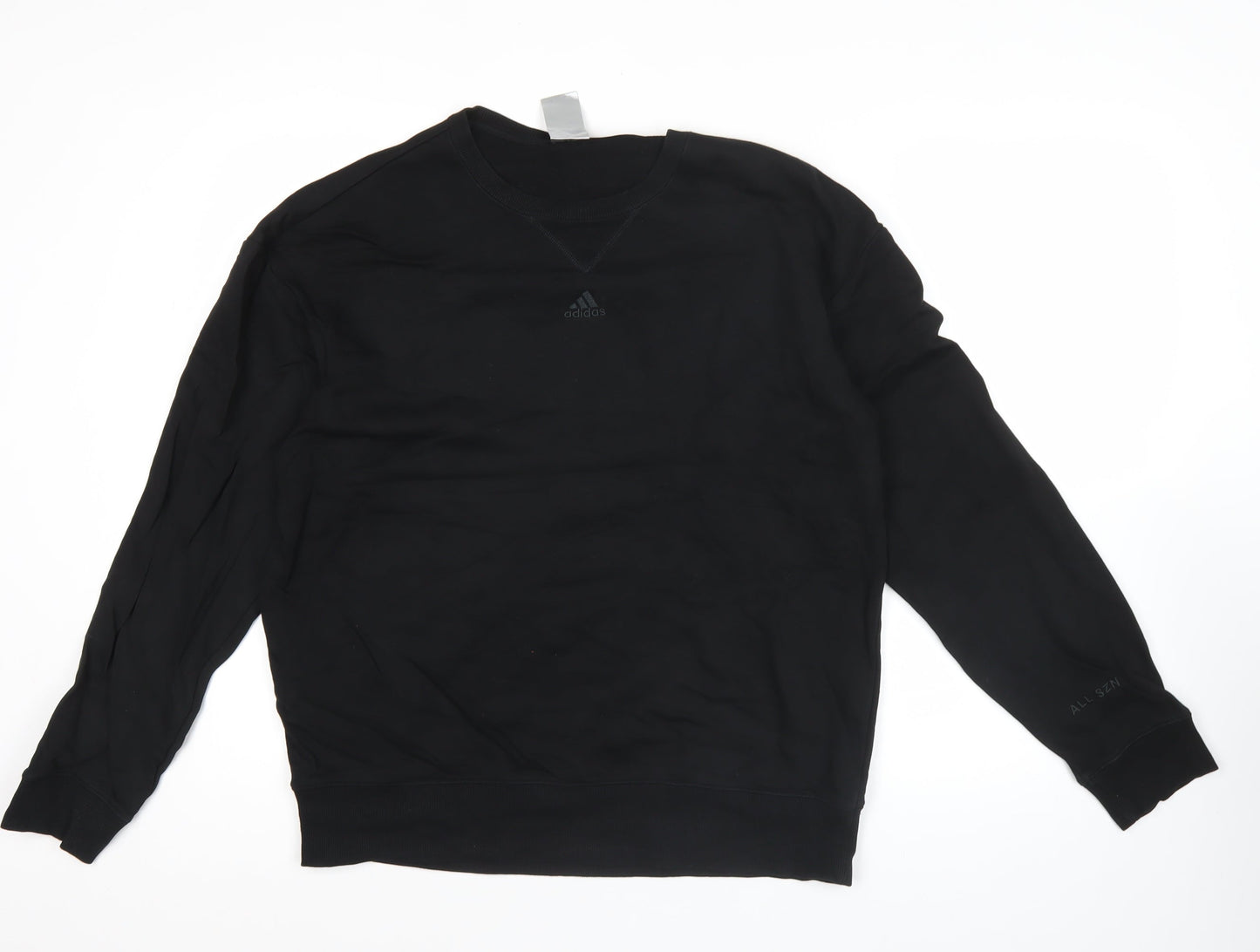 Adidas Men's Black M Pullover Sweatshirt Crew Neck Fleece All Seasons