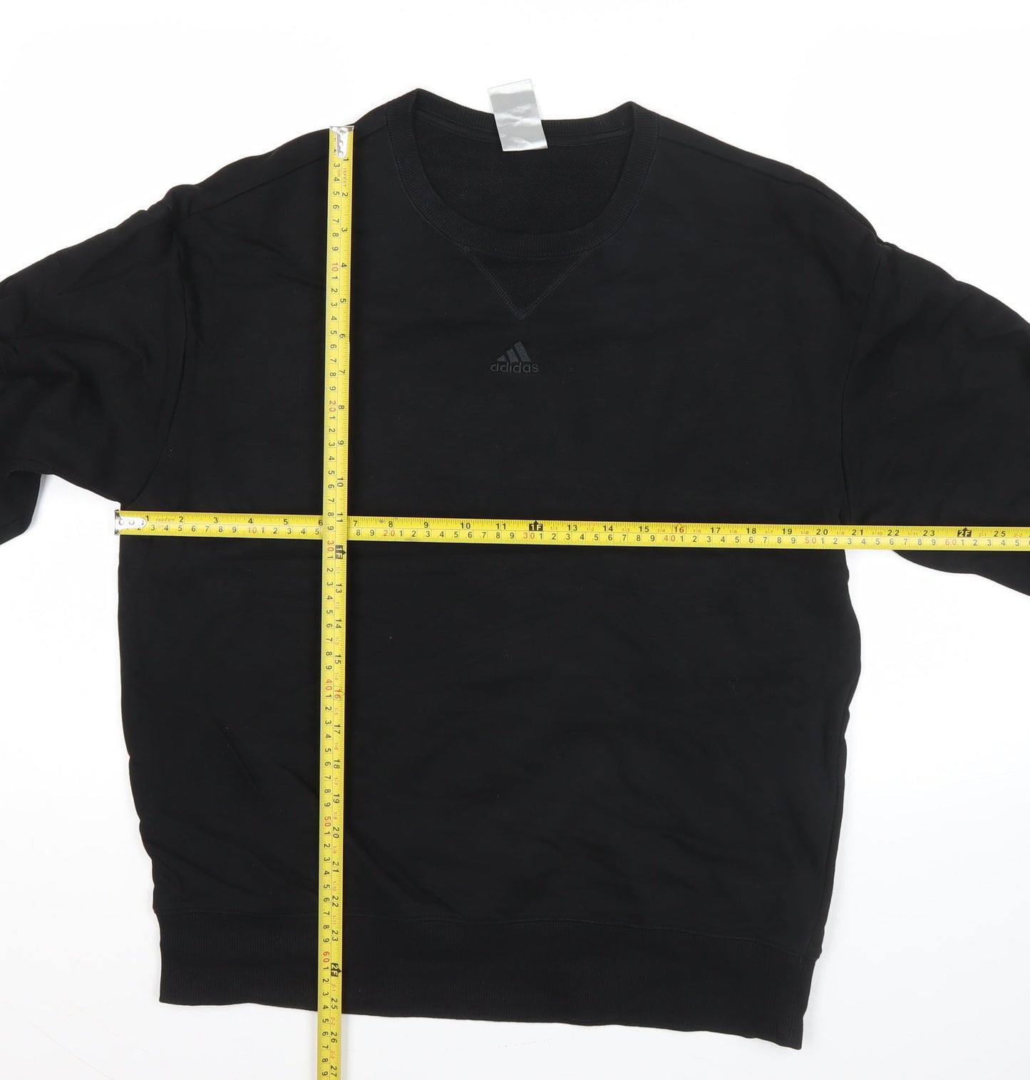 Adidas Men's Black M Pullover Sweatshirt Crew Neck Fleece All Seasons