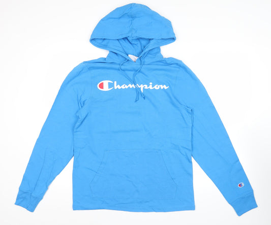 Mens UK S Regular Champion Blue Pullover Hoodie
