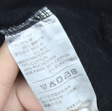 Adidas Men's Black M Pullover Sweatshirt Crew Neck Long Sleeve