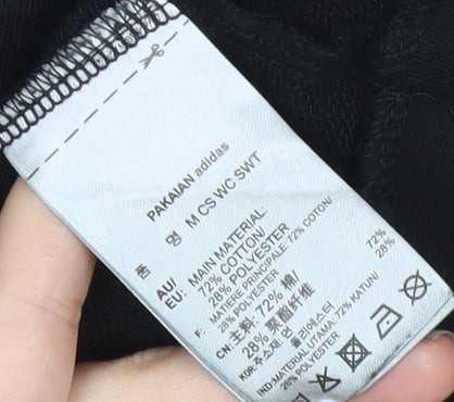 Adidas Neo Men's Black L Pullover Sweatshirt Graphic Logo Jersey