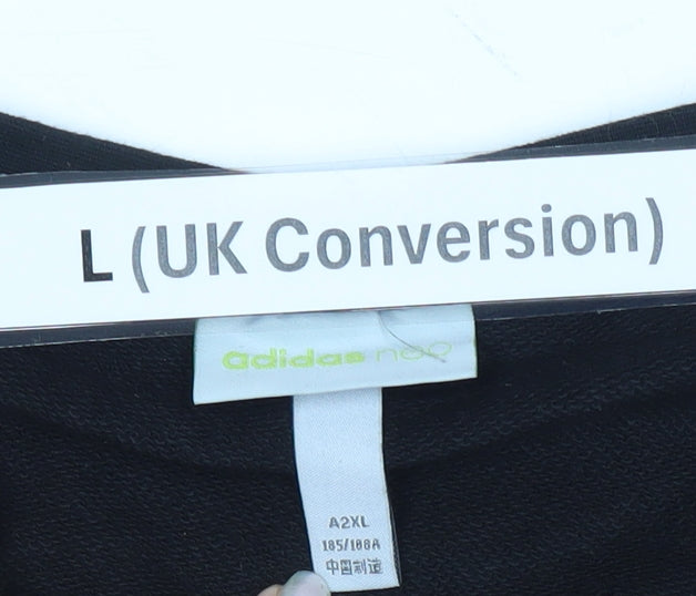 Adidas Neo Men's Black L Pullover Sweatshirt Graphic Logo Jersey