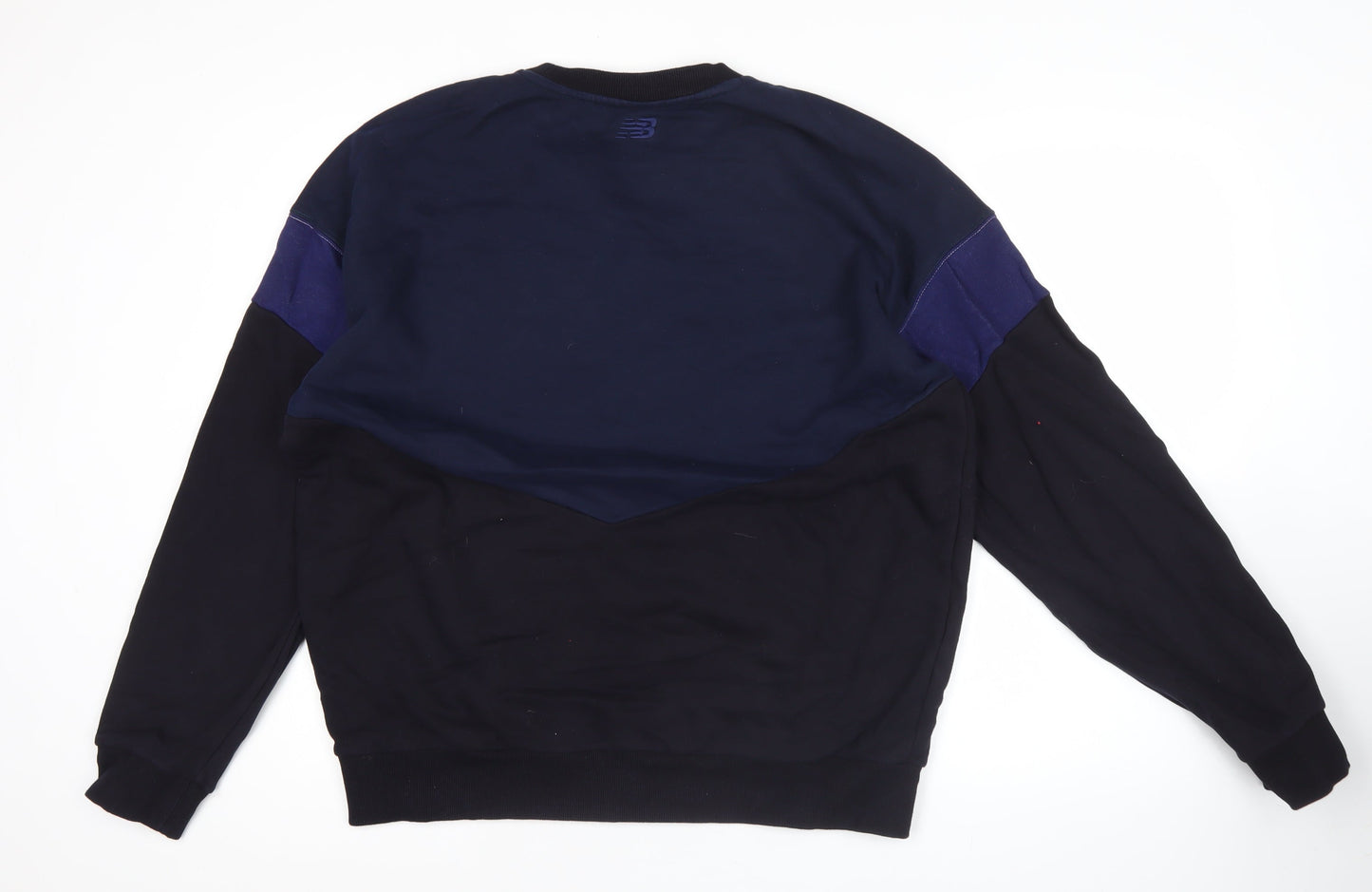 New Balance Men's Blue 2XL Pullover Sweatshirt Graphic Logo Sports