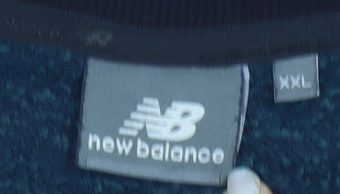 New Balance Men's Blue 2XL Pullover Sweatshirt Graphic Logo Sports