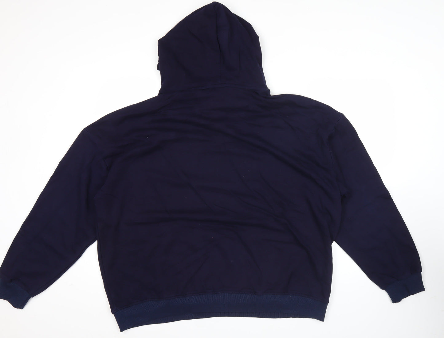 Champion Men's 2XL Blue Pullover Hoodie Embroidered Logo Fleece