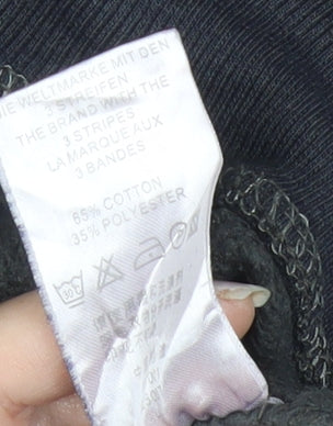 Adidas Men's Blue Striped Pullover Sweatshirt Size L Crew Neck