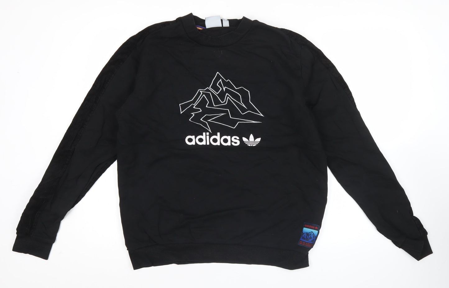 Adidas Men's Black L Pullover Sweatshirt Mountain Graphic Outdoor