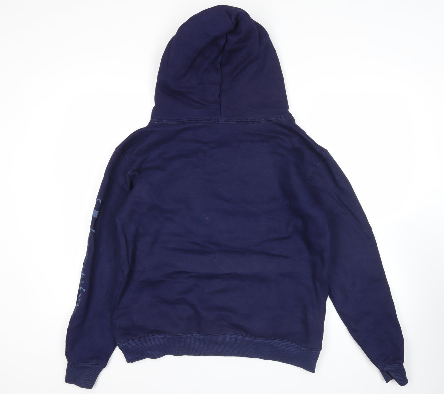 Champion Men’s Blue Pullover Hoodie Large Logo Fleece Sportswear