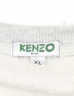 Kenzo Men’s Grey XL Pullover Sweatshirt Graphic Eye Logo Jersey