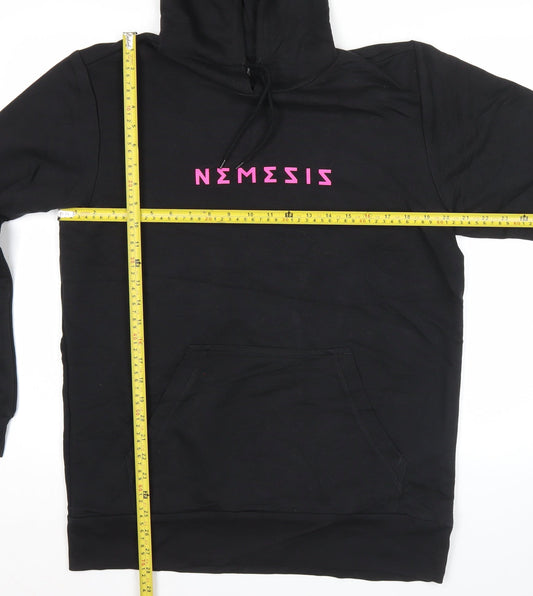 Adidas Men’s Black L Pullover Hoodie NEMEZIZ Graphic Sports Fleece