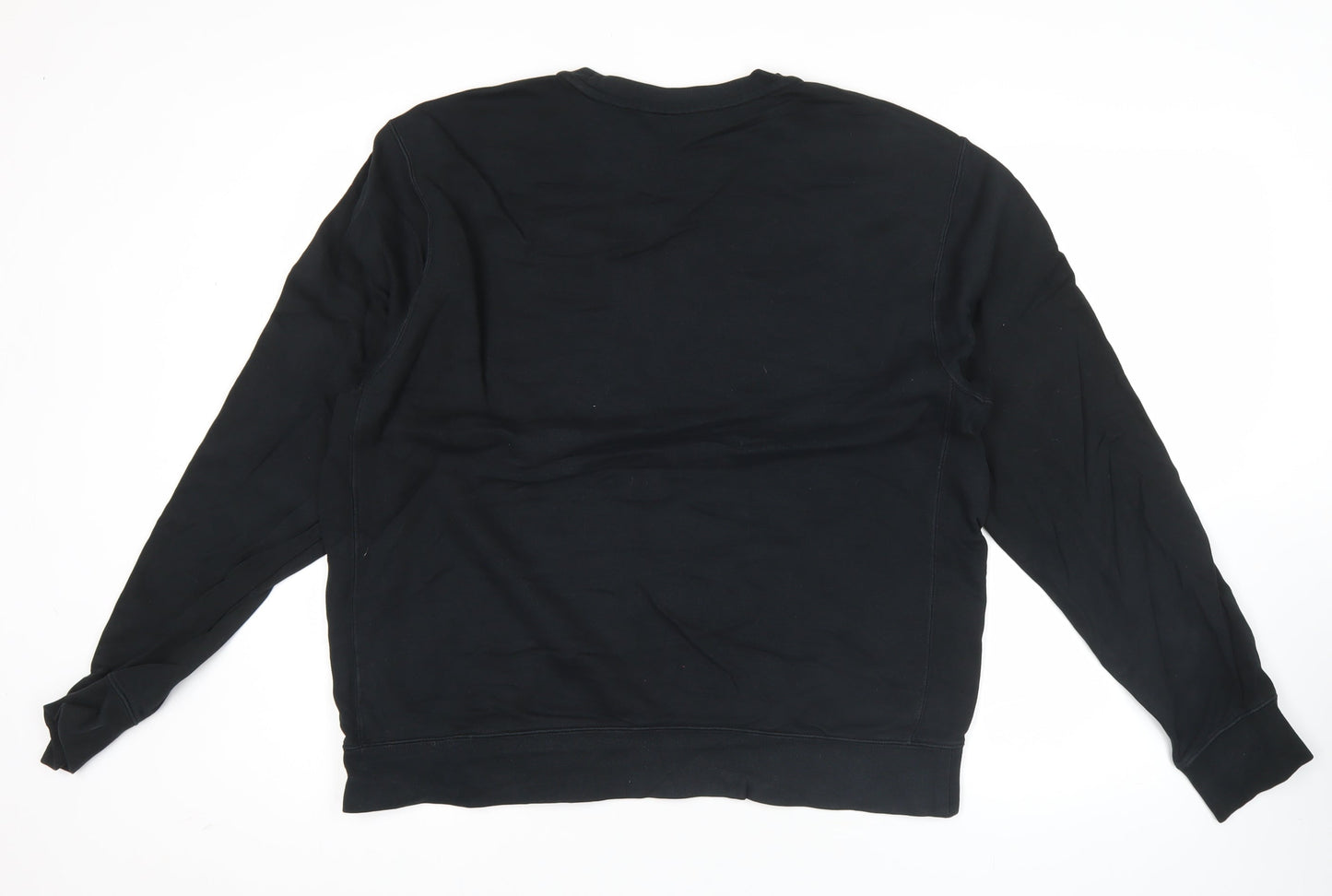 Nike Men's Black XL Pullover Sweatshirt Crew Neck Long Sleeve Fleece
