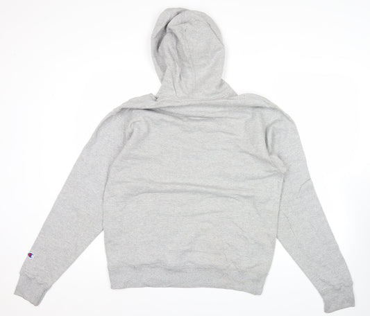 Champion Men's Grey M Pullover Hoodie Fleece Regular Fit