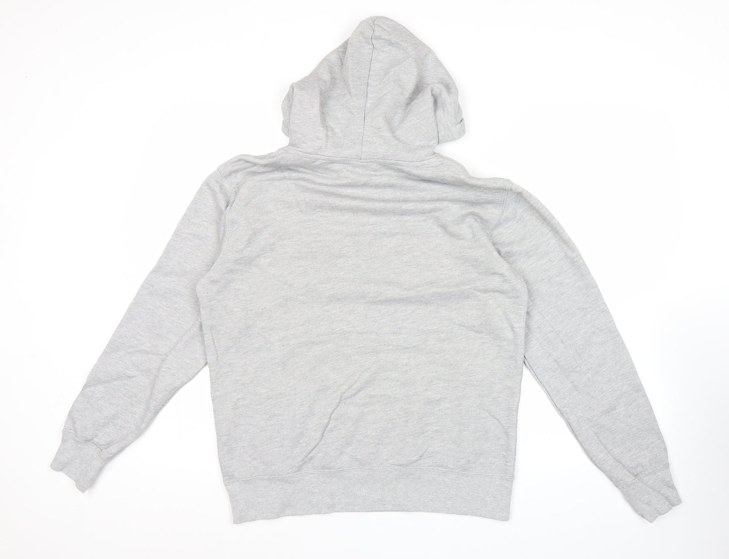 Champion Men's Grey Pullover Hoodie Large Logo Fleece Sportswear