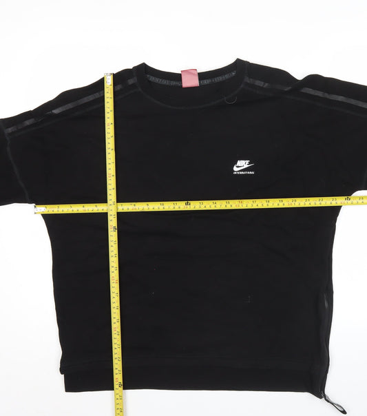 Nike Men's Black 2XL Pullover Sweatshirt Crew Neck Fleece