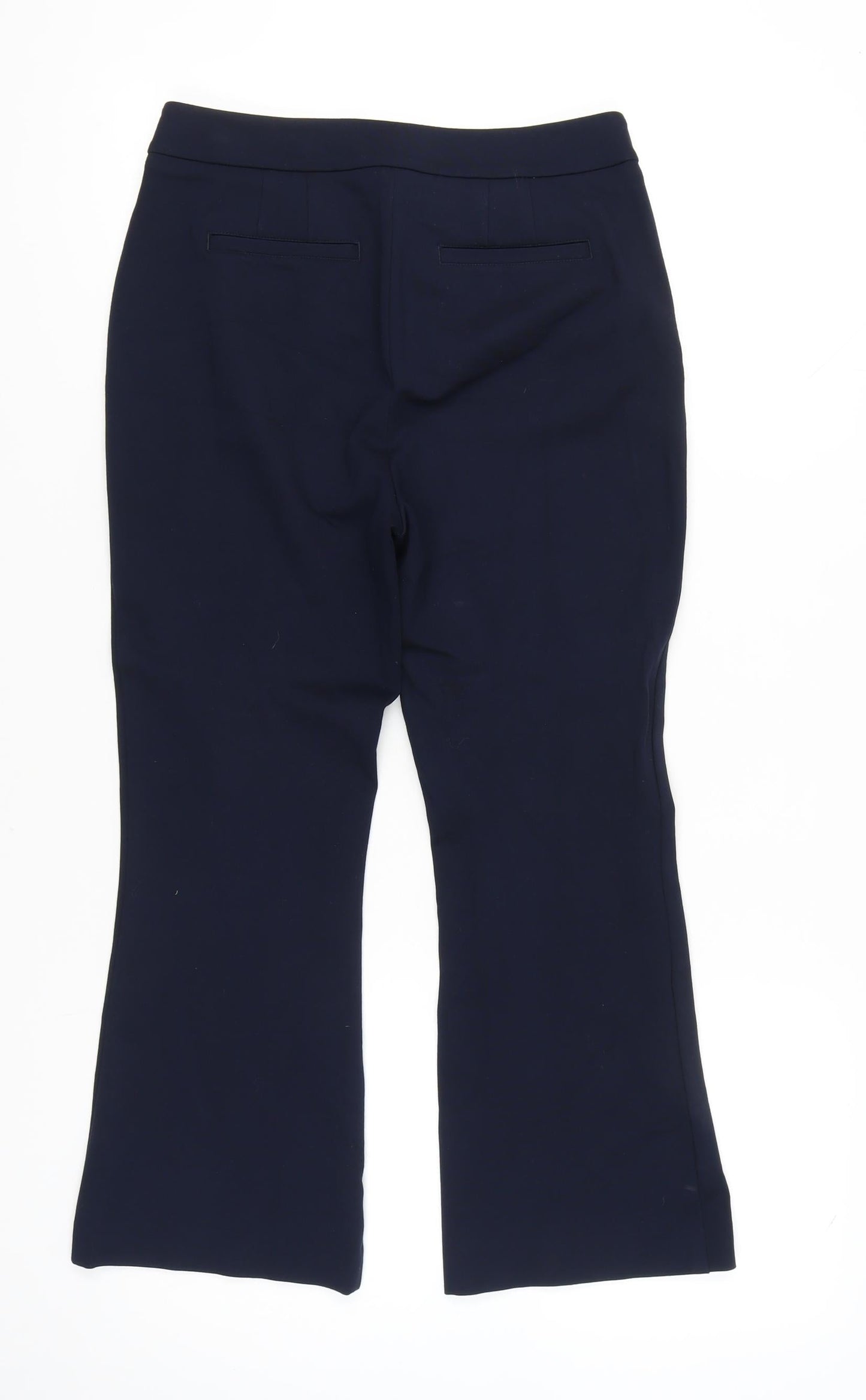 Boden Women’s Blue Flared Ponte Trousers Size 12 Regular
