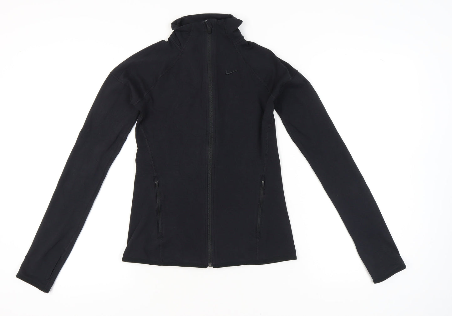 Nike Women’s Black Dri-FIT Full Zip Slim Fit Hoodie Small