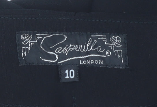 Sasperilla Women’s Black Size 10 Straight Leg Trousers