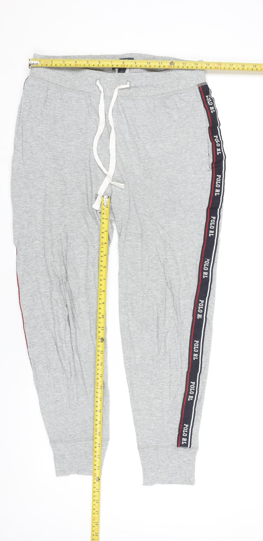 Polo Ralph Lauren Men's Grey Cotton Jogger Trousers Size S